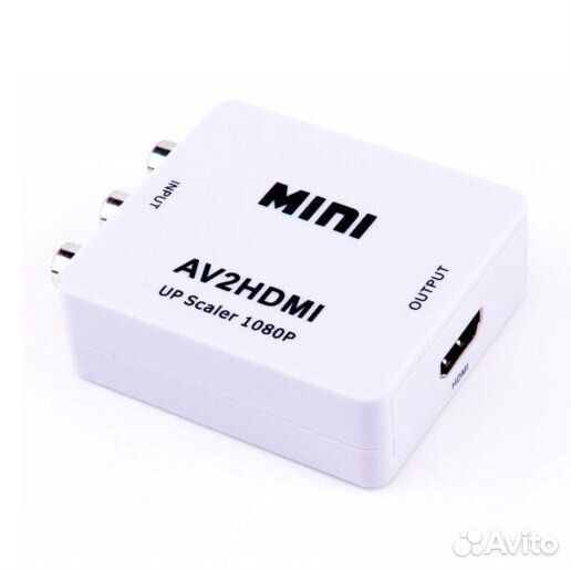 Переходник 3RCA (AV/тюльпаны) на hdmi с USB