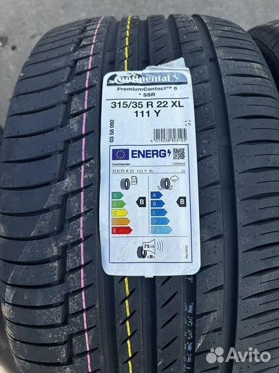Continental PremiumContact 6 SSR 275/40 R22 и 315/35 R22