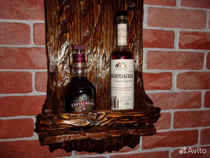 Продам новую полочку для вина в стиле лофт