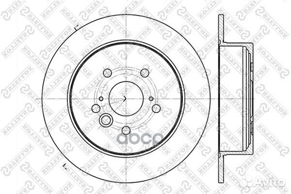 6020-4574-SX диск тормозной задний Toyota Rav4