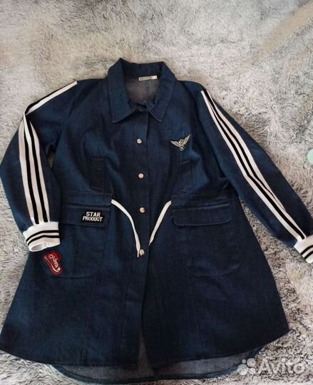 Тренч джинсовый новый