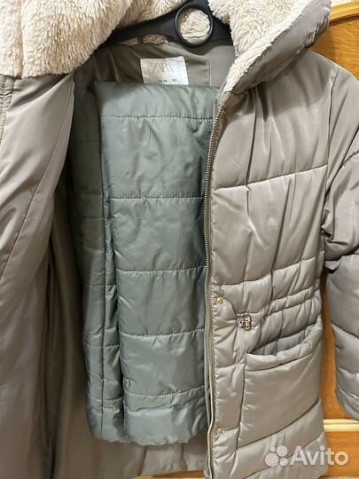Зимняя куртка для девочки zara 152