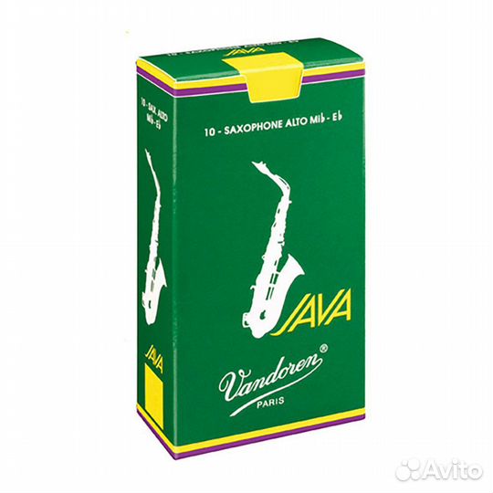Трости для альт саксофона Vandoren Java №2,5 (10