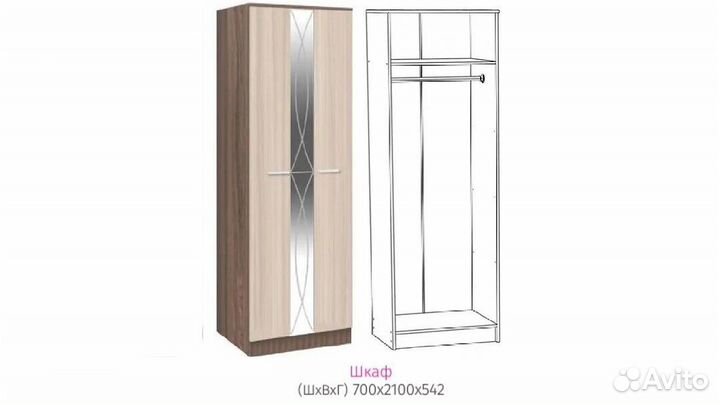 Шкаф от гостиной Ольбия