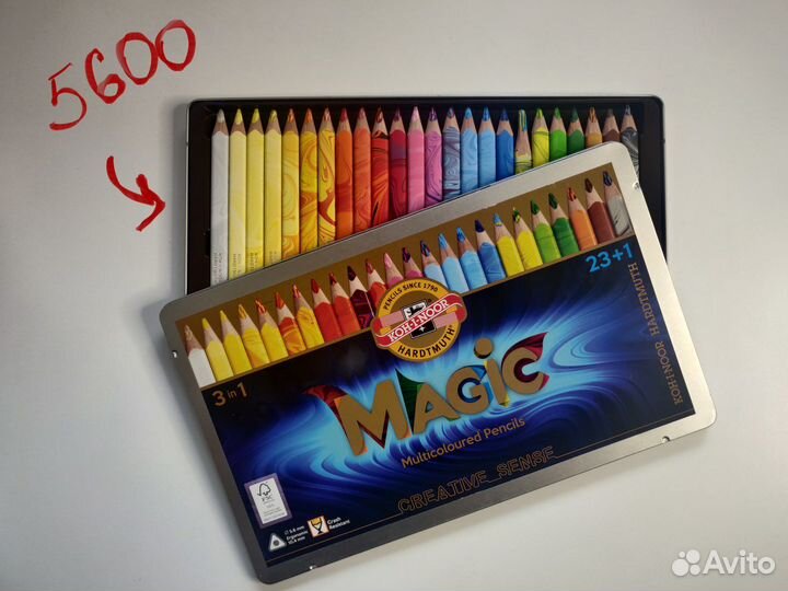 KOH-I-noor набор цветных карандашей magic 23+1