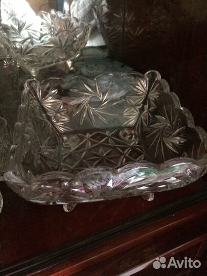 Салатница хрусталь СССР