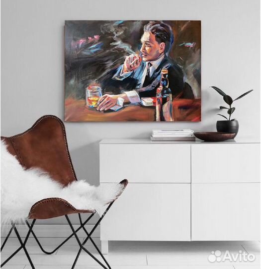 Картина маслом Брутальный мужчина