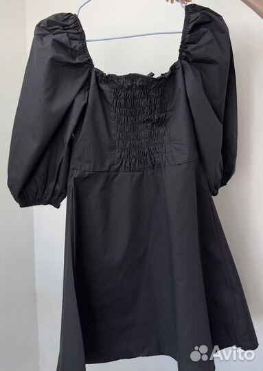 Черное платье мини