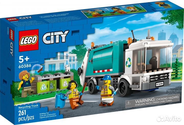Lego City 60386 Грузовик для переработки отходов