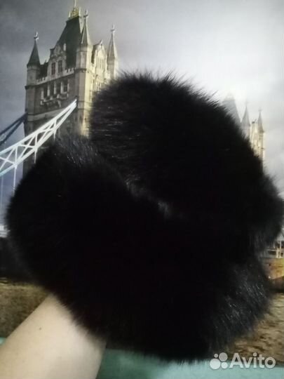 Шапка женская из песца