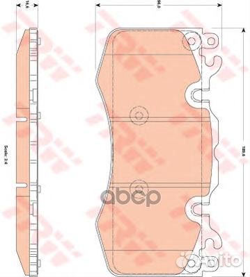 Колодки передние land rover discovery IV, range