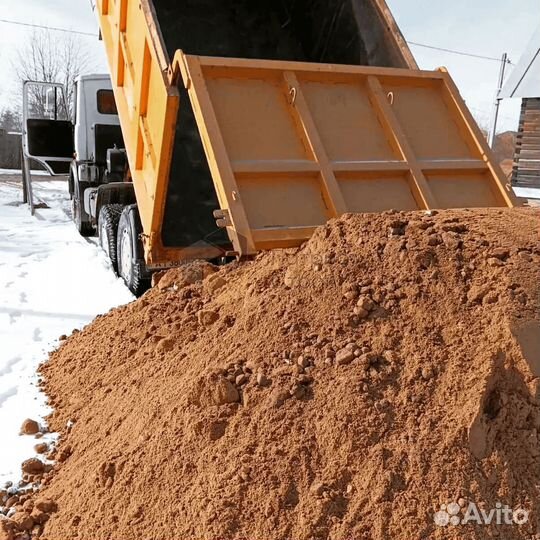 Песок карьерный с доставкой