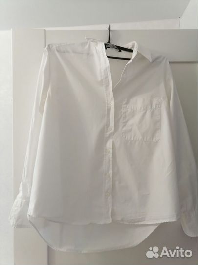 Рубашка белая женская zara