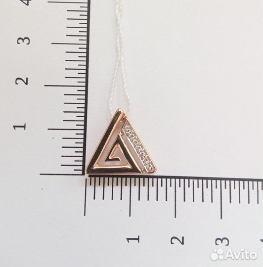 Подвеска с фианитами 585 проба