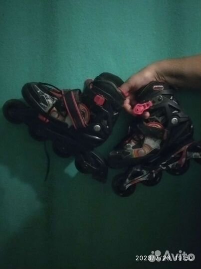 Роликовые коньки детские раздвижные