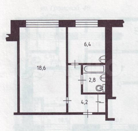 1-к. квартира, 30,4 м², 4/5 эт.