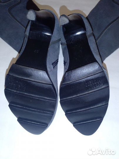 Сапоги осень весна женские 37 замшевые