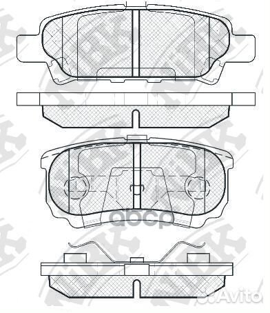 Колодки тормозные дисковые mitsubishi lancer 1