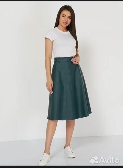 Юбка из эко кожи