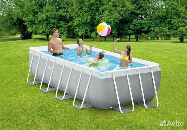 Бассейн intex прямоугольный 488x244x107, арт.26792