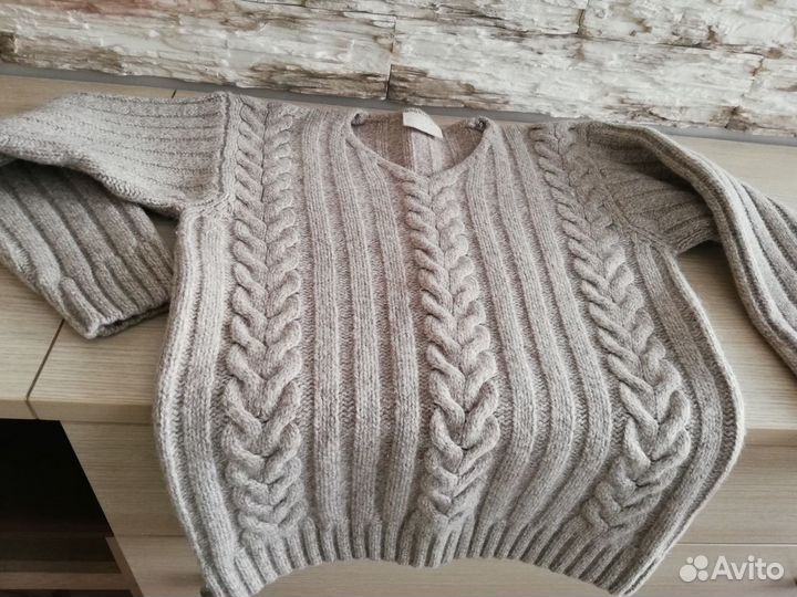 Джемпер 100 шерсть 44-46 р-р