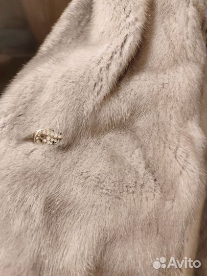 Шуба норковая голубая 44 46