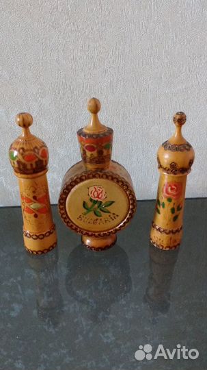 Флакон для духов деревянный