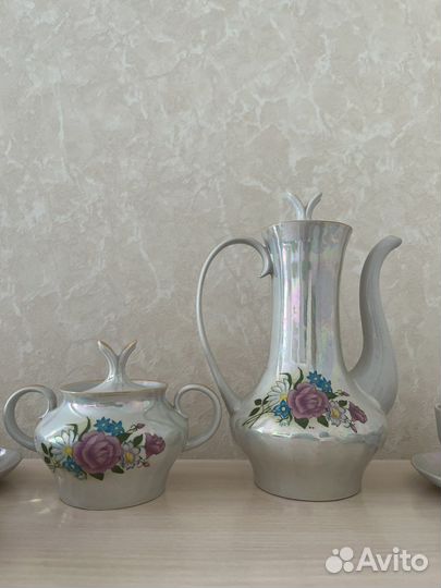 Чайник сахарница блюдца