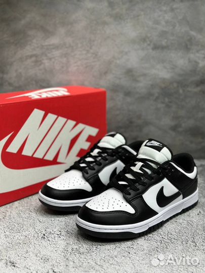 Кроссы Nike Dunk Low Retro White Black Panda