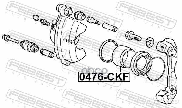 Поршень суппорта тормозного переднего (mitsubis