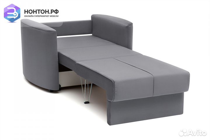 Кресло еврокнижка Колибри темно-серое