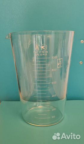 Мерный стакан (мензурка) 1000 мл стекло