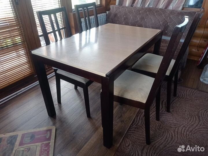 Стол и 4 стула бу