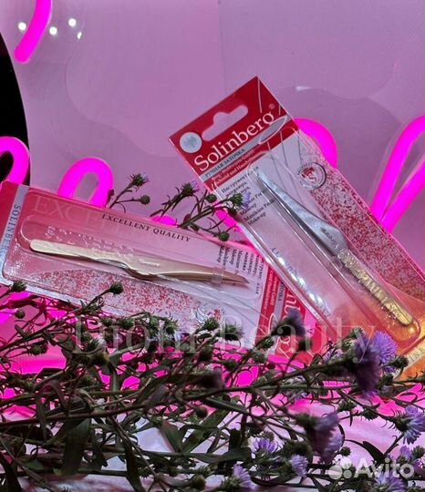 Пинцет для бровей профессиональный