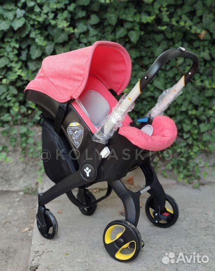 Коляска автокресло foofoo 4 в 1 (pink)