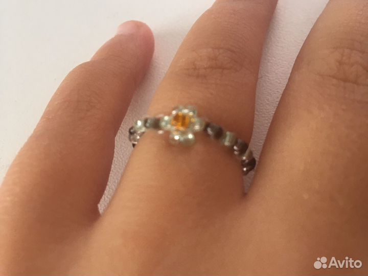 Кольцо из бисера