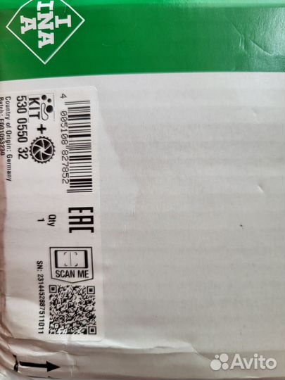 Комплект грм с помпой INA 530055032 VW 1,6-2.0TDI