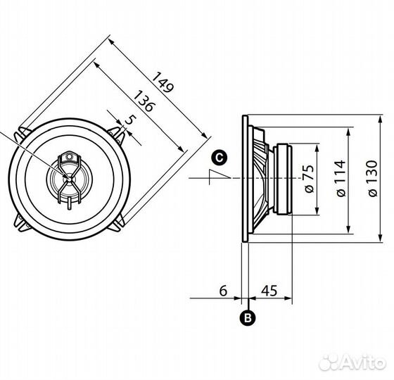 Динамики Sony XS-F1335R