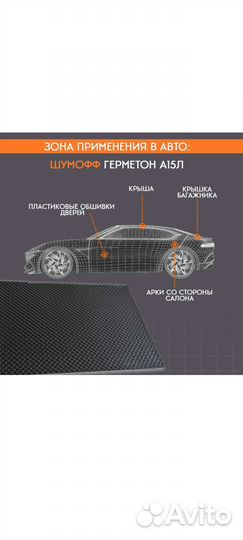 Шумоизоляция Шумофф Герметон А15