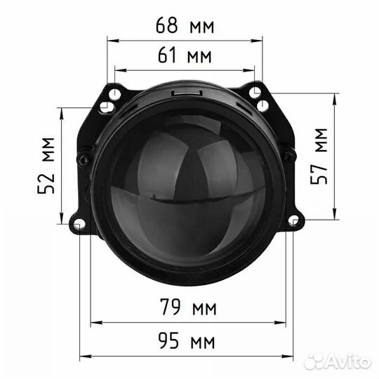 Bi LED линзы Aozoom A13 на Nissan Murano