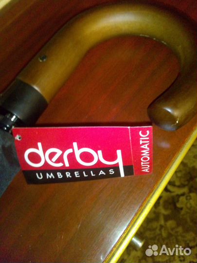 Зонт черный, мужской, новый