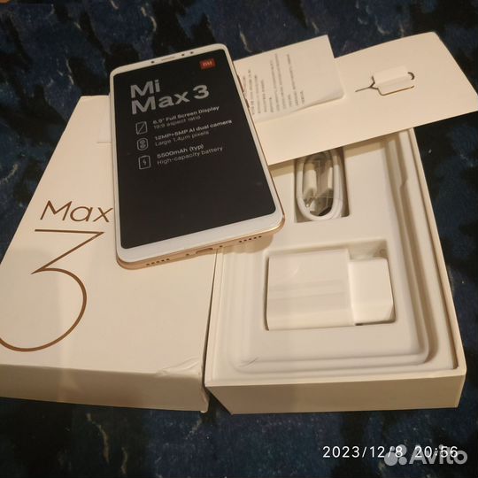 Xiaomi Mi Max 3, 6/128 ГБ