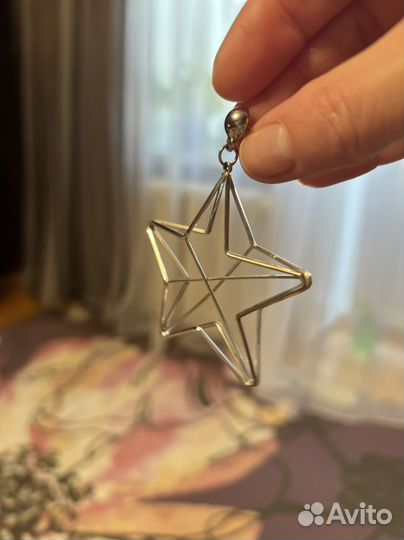 Серьги ювелирная сталь