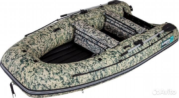 Надувная лодка gladiator E350PRO камуфляж
