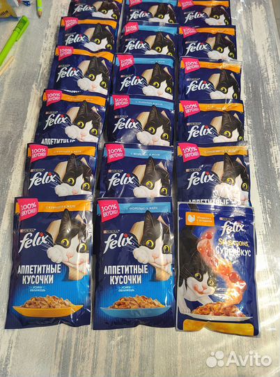 Корм для кошек perfect fit, Felix, Purina one