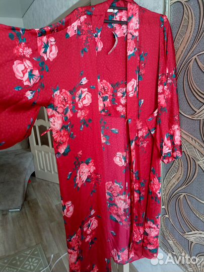 Халат женский шелковый