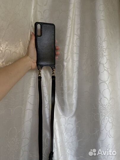 Кожаный чехол для huawei p20pro