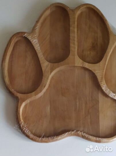 Менажница деревянная для сервировки закусок новая