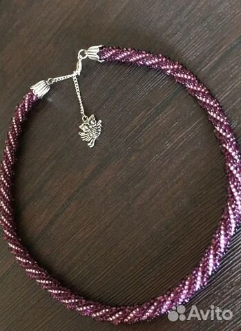 Ожерелье и браслет из бисера