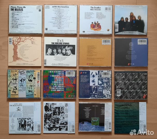 Beatles, Rolling Stones, Beach Boys - фирменные CD